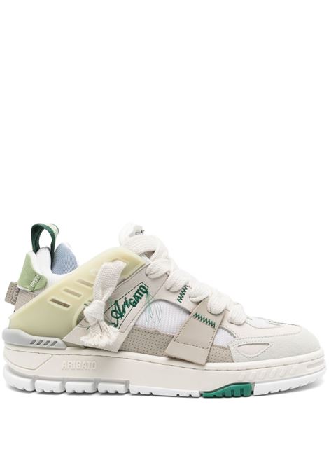 Beige and green Area Patchwork sneakers Axel arigato - men